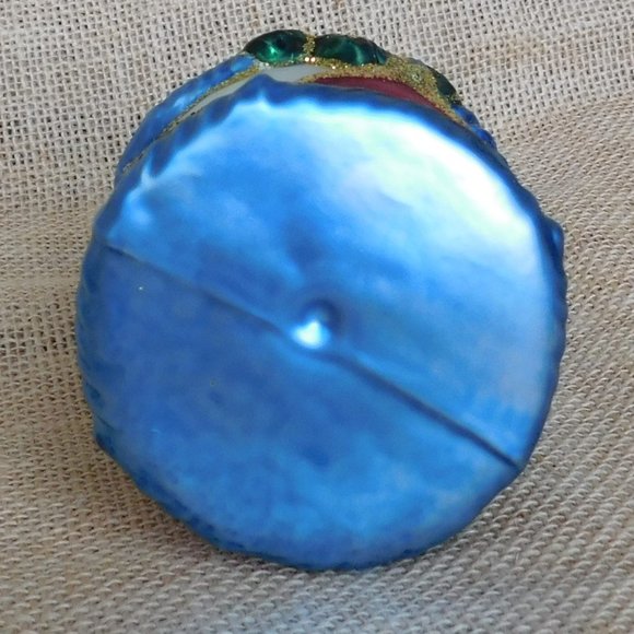 VTG Krebs Lauscha Horse on Drum Christmas Ornament Hand Blown Glass Germany - Picture 9 of 9